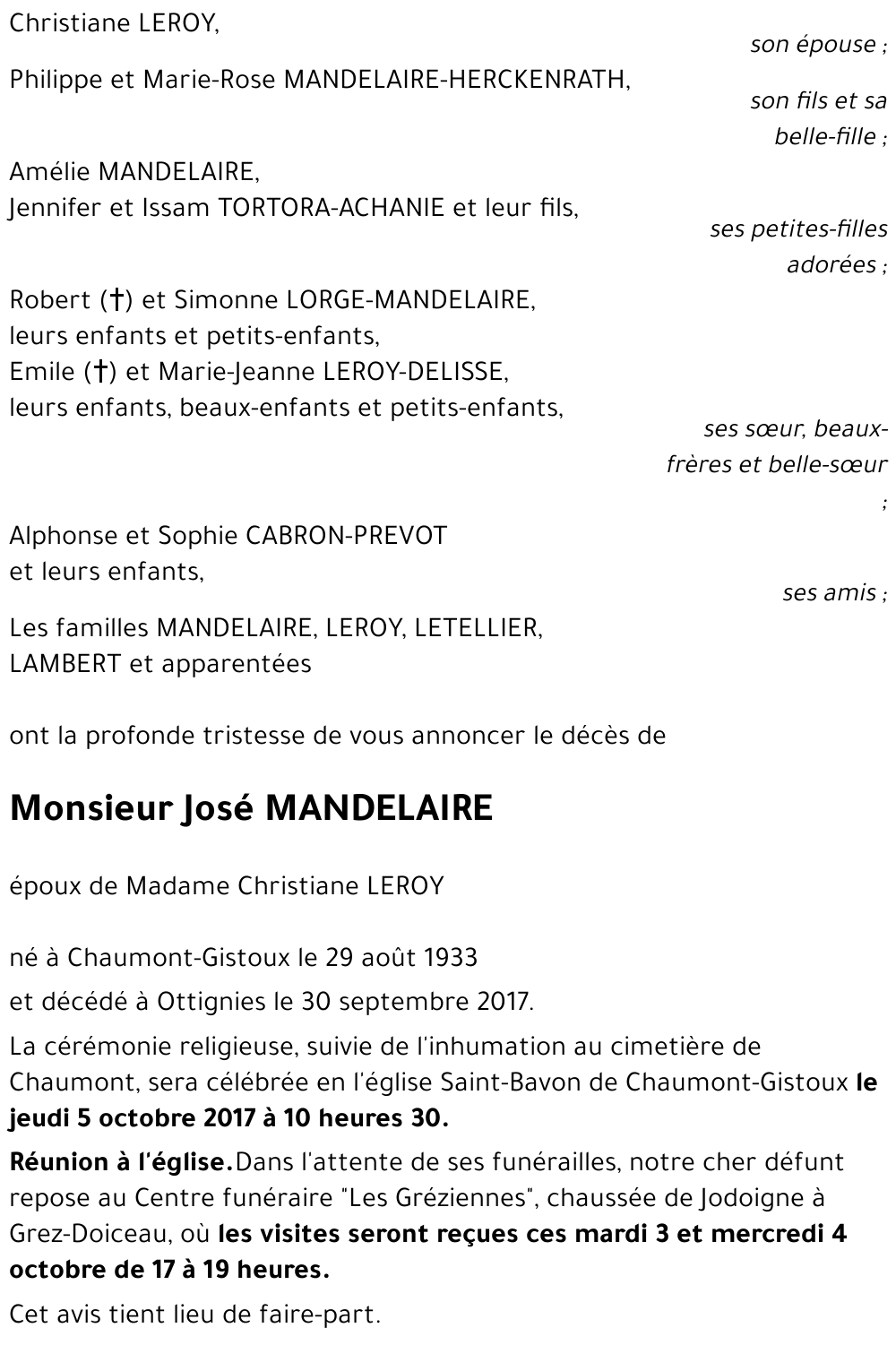 José MANDELAIRE