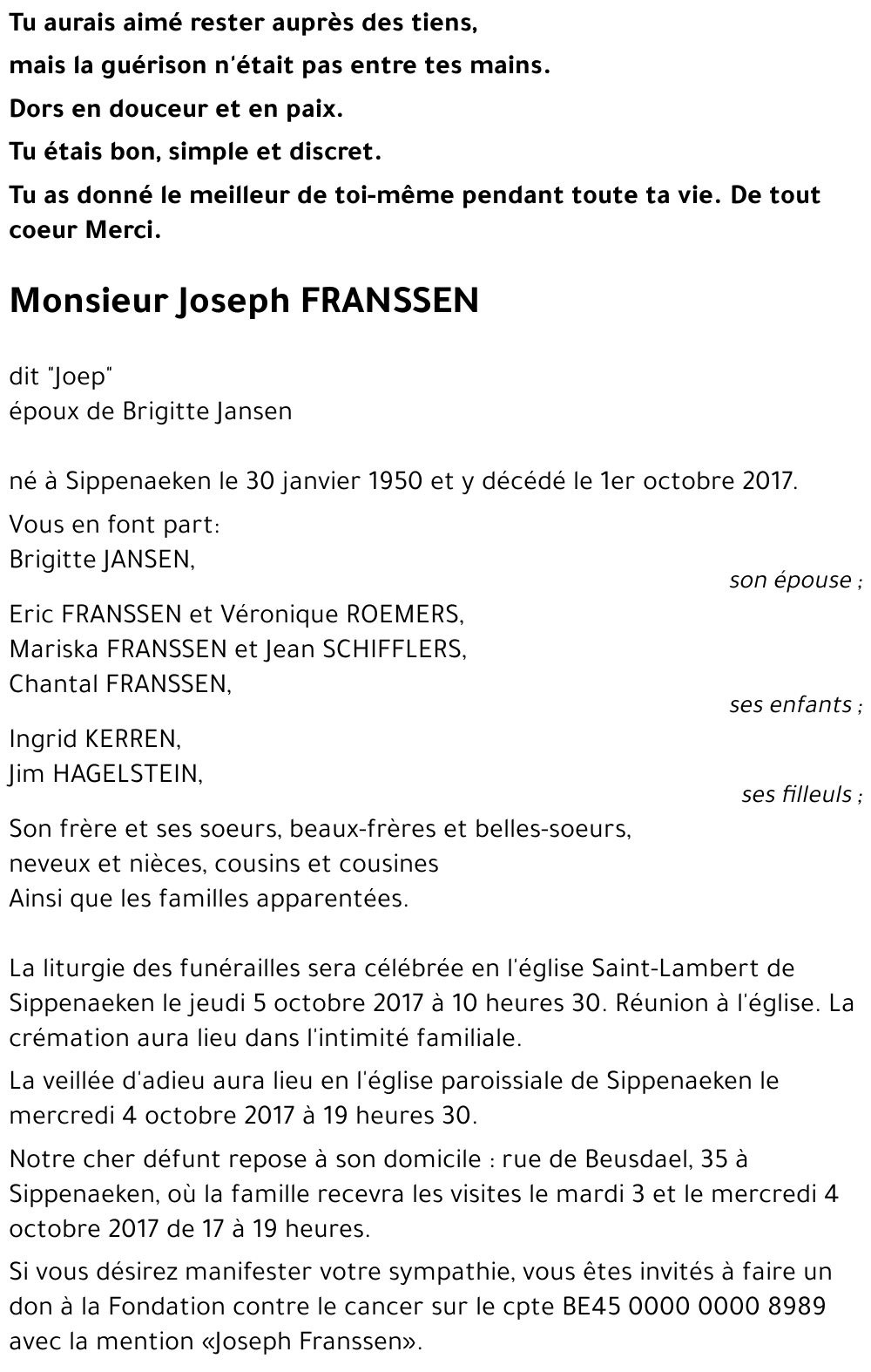 Joseph FRANSSEN