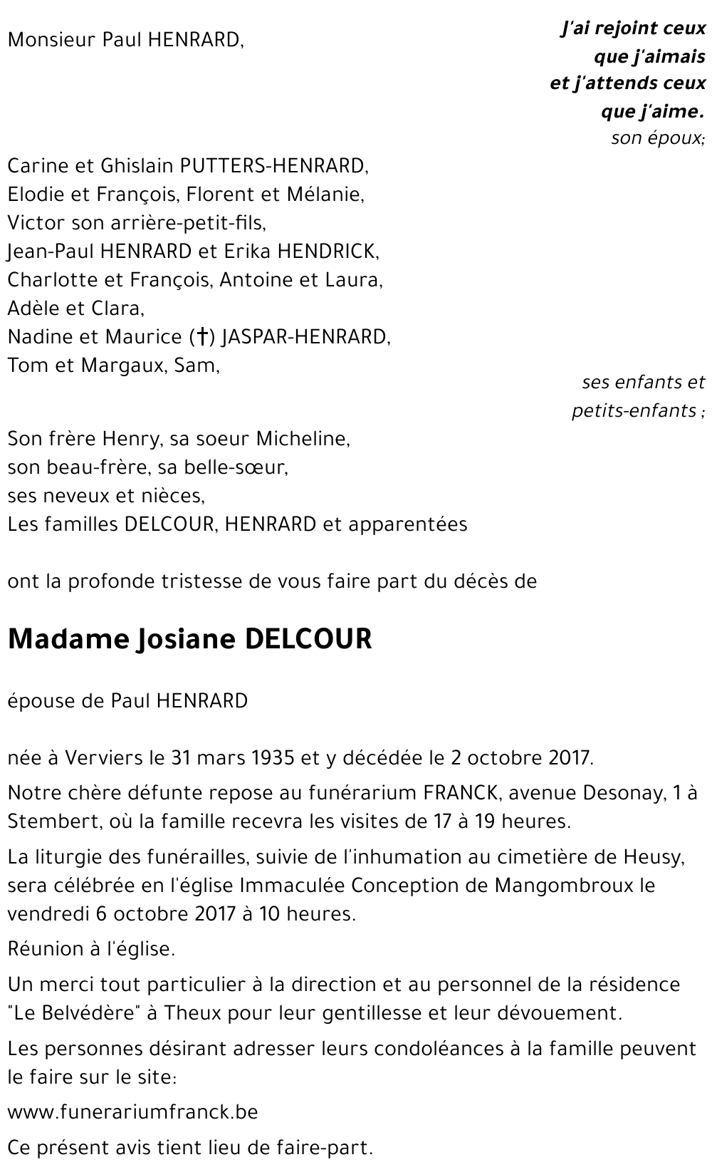 Josiane DELCOUR