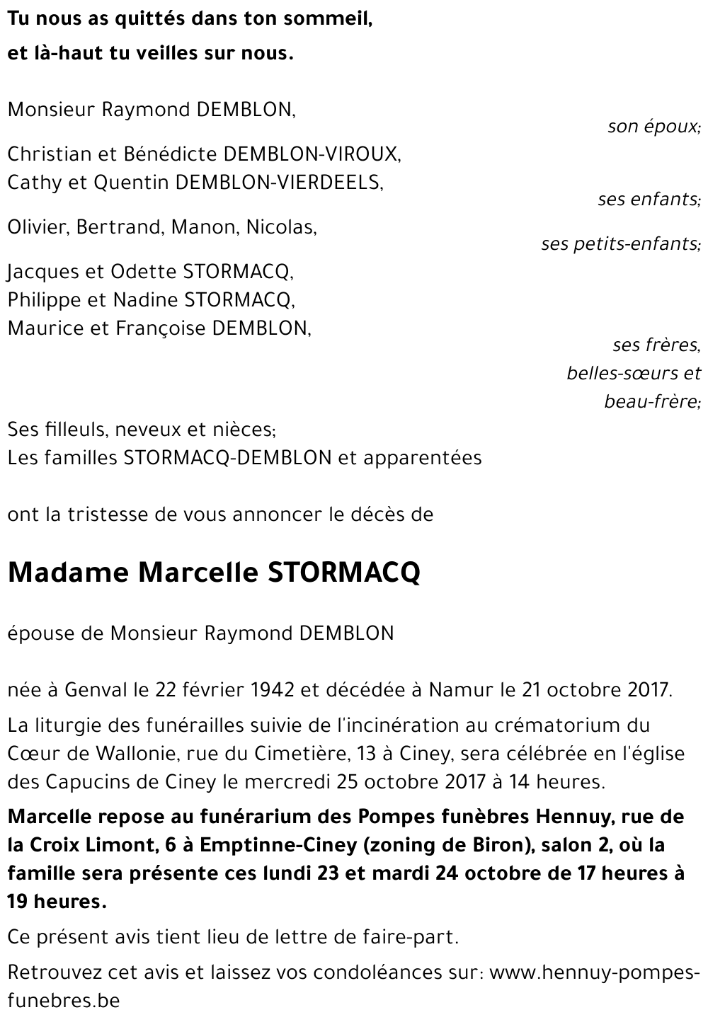 Marcelle STORMACQ