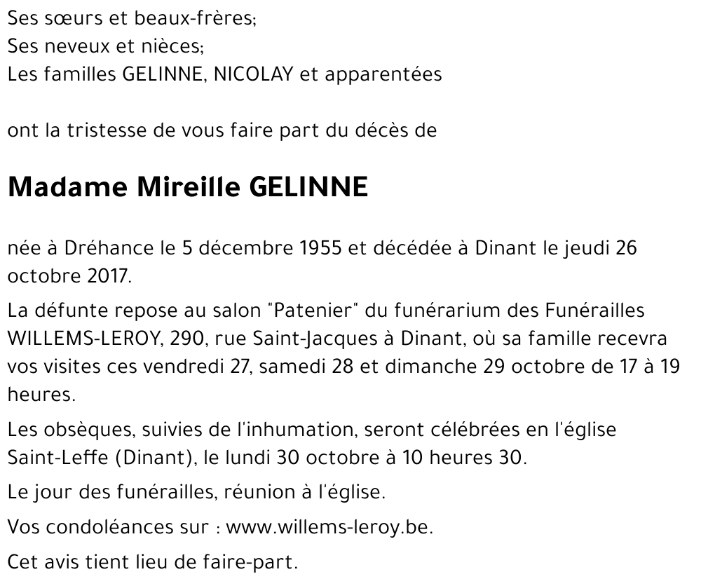 Mireille GELINNE