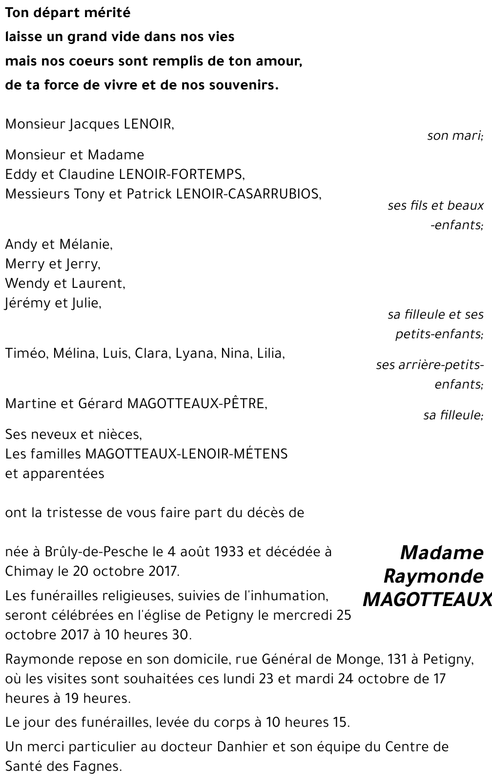 Raymonde MAGOTTEAUX