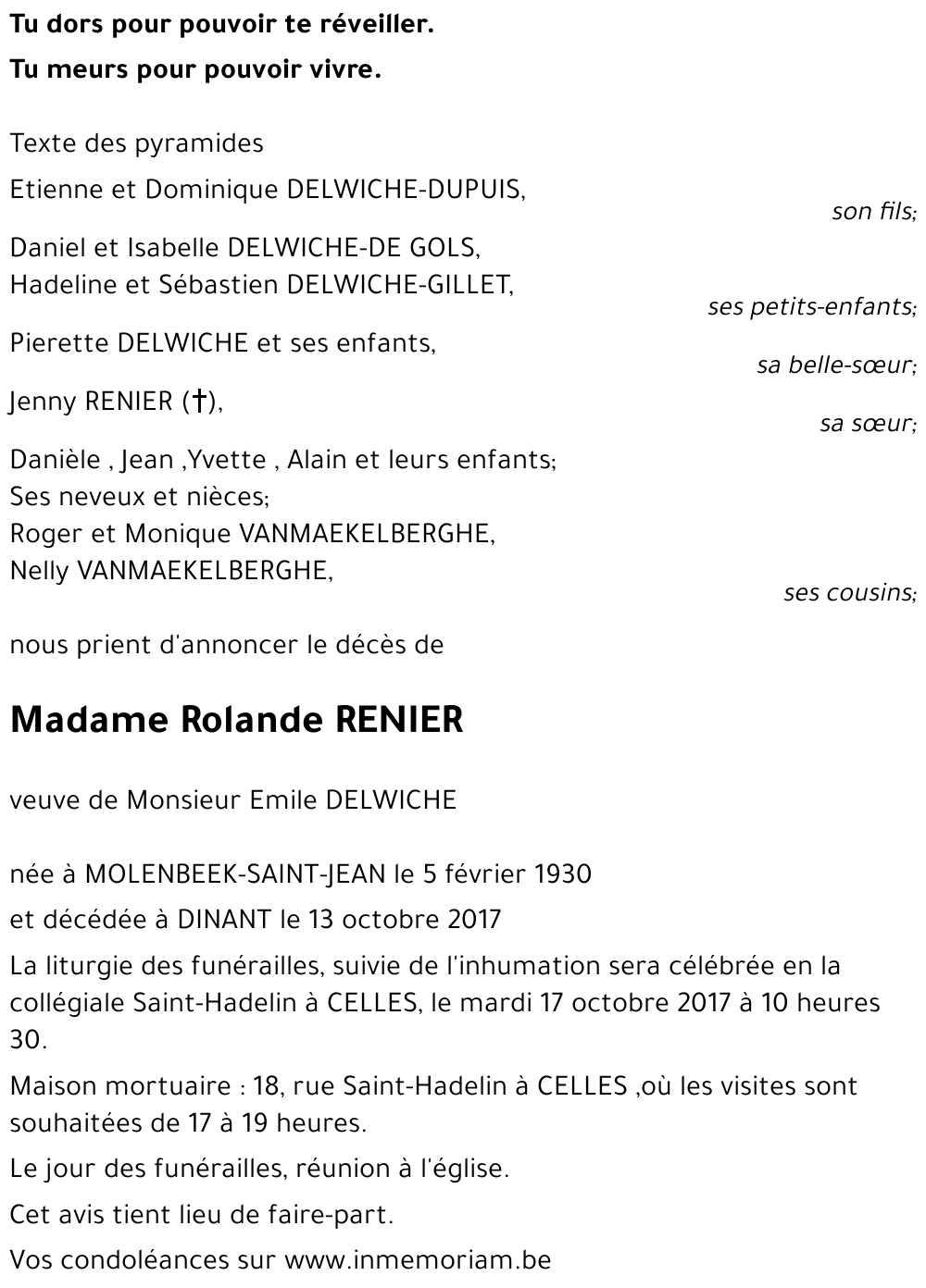 ROLANDE RENIER