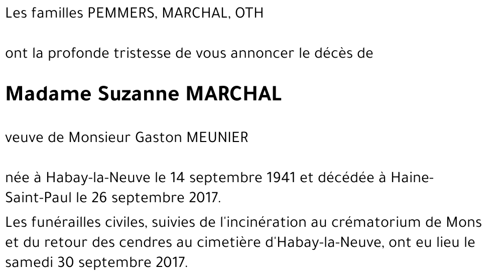 Suzanne MARCHAL