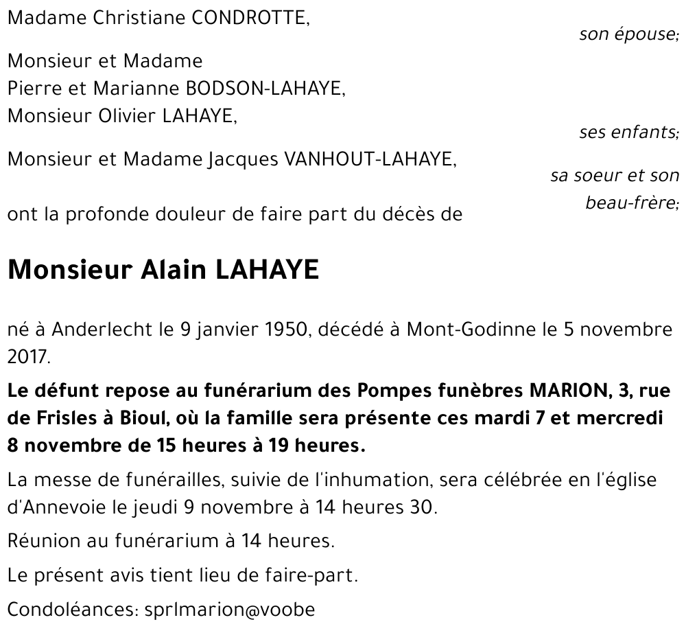 Alain LAHAYE