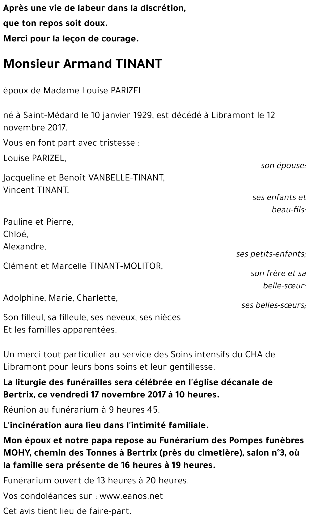 Armand TINANT