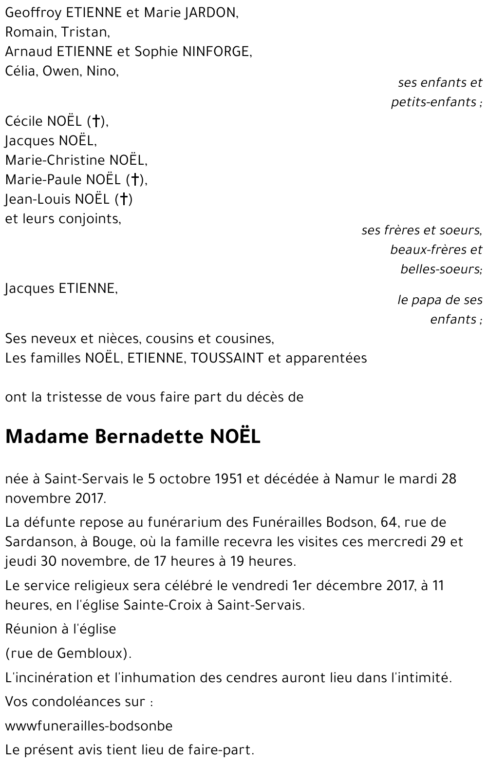 Bernadette NOËL