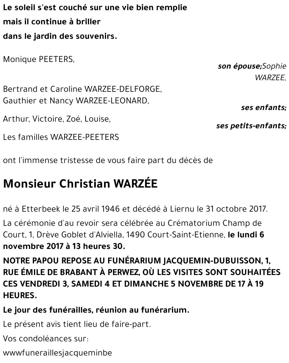 Christian WARZÉE