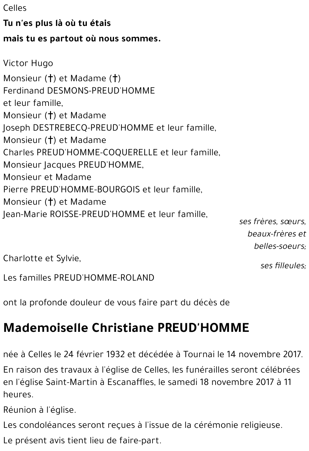 Christiane PREUD'HOMME