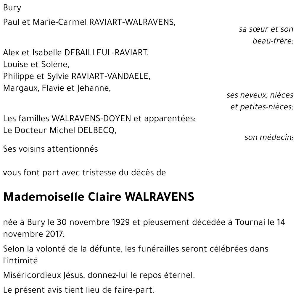 Claire WALRAVENS