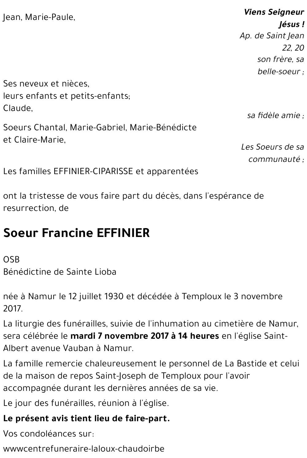 Francine EFFINIER