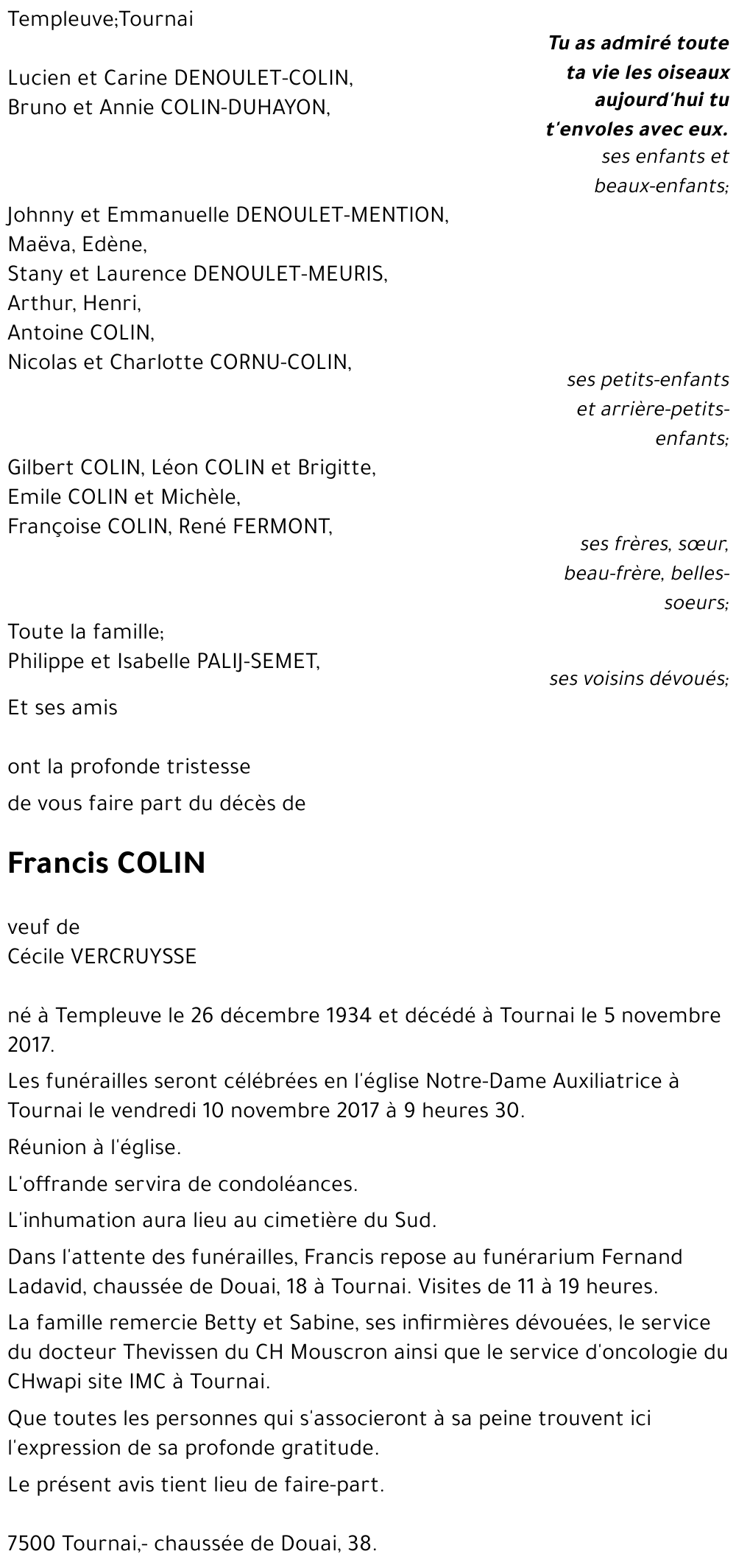 Francis COLIN