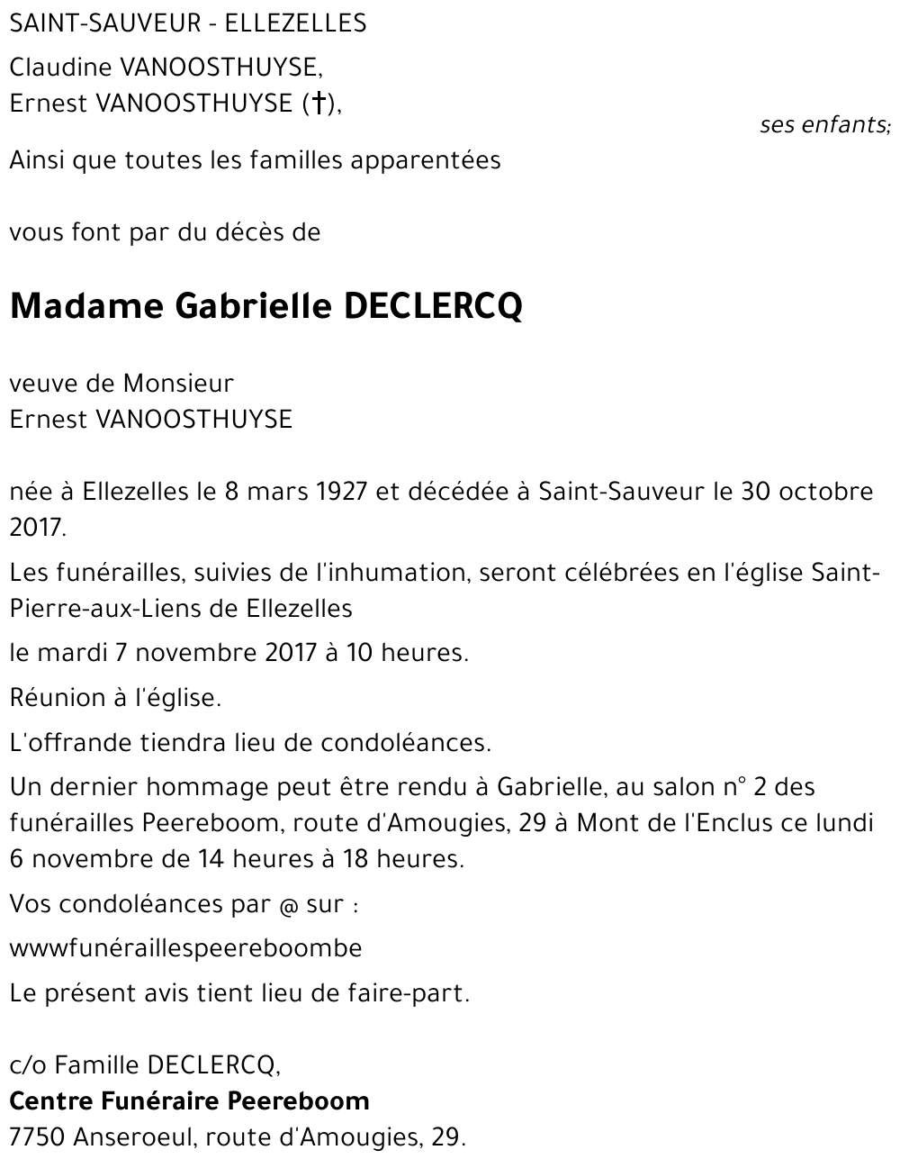 Gabrielle DECLERCQ