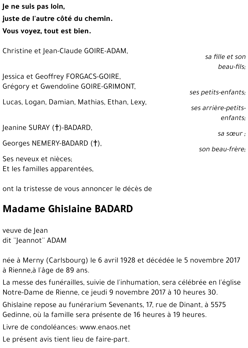 Ghislaine BADARD