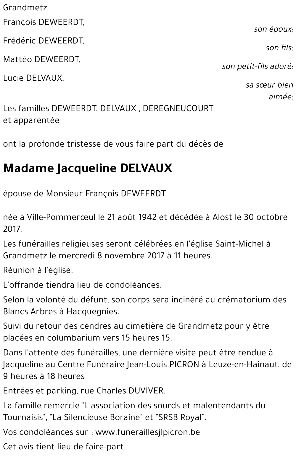 Jacqueline DELVAUX