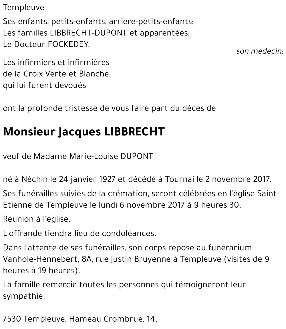 Jacques LIBBRECHT