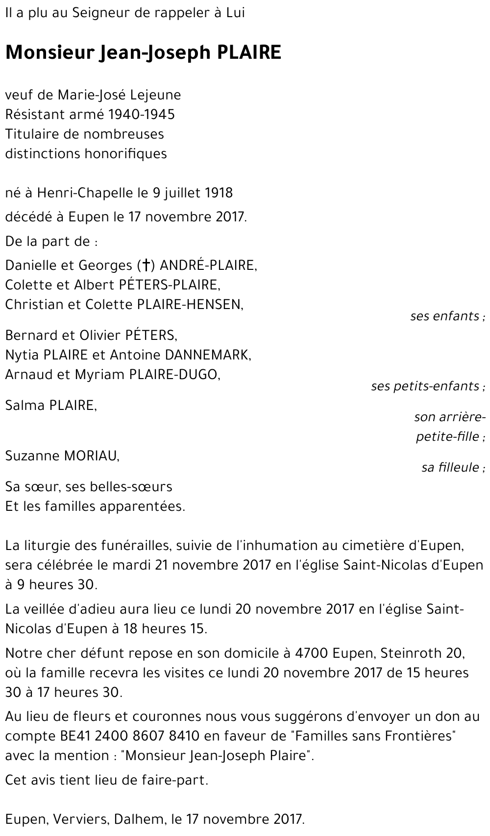 Jean-Joseph PLAIRE