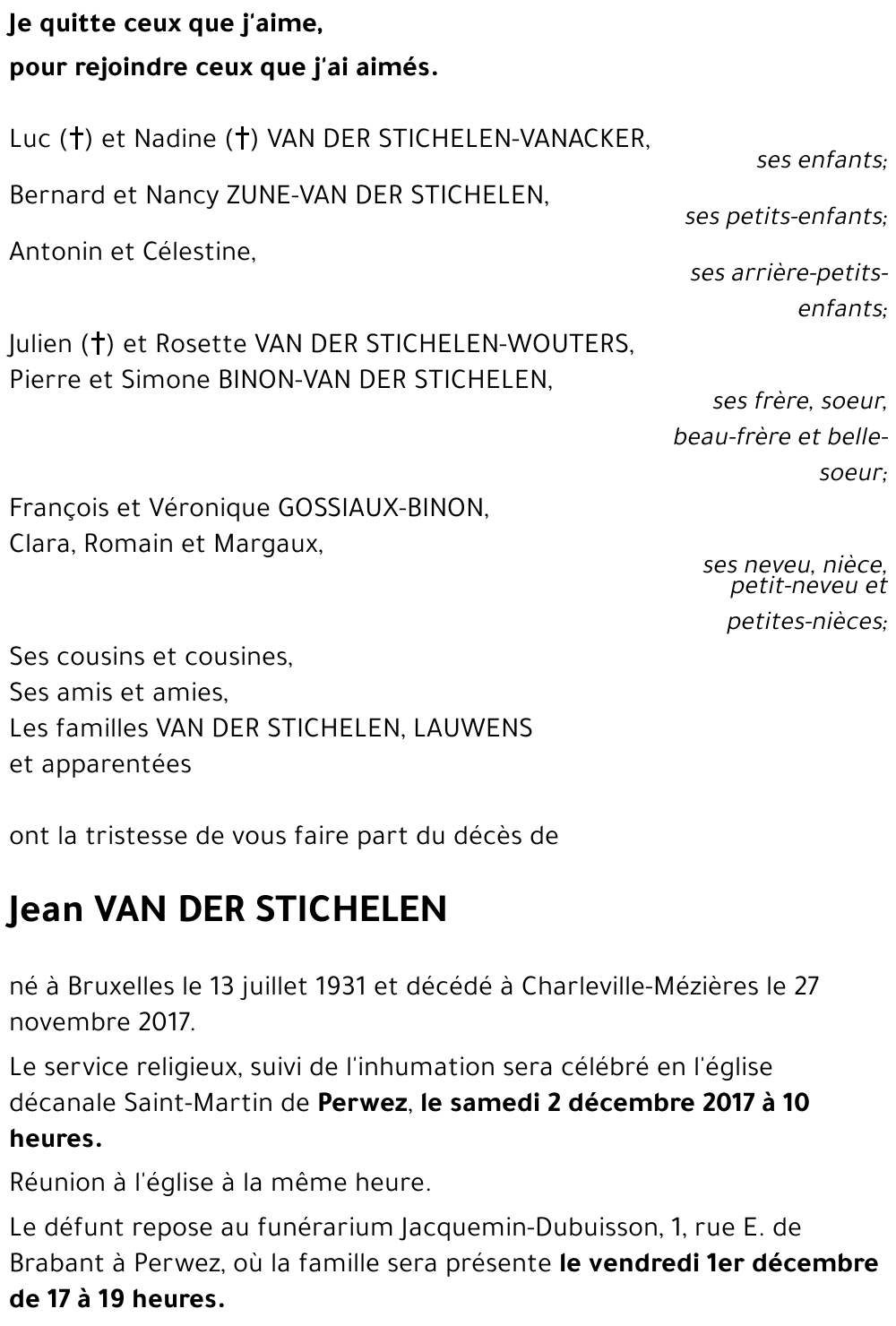 Jean VAN DER STICHELEN