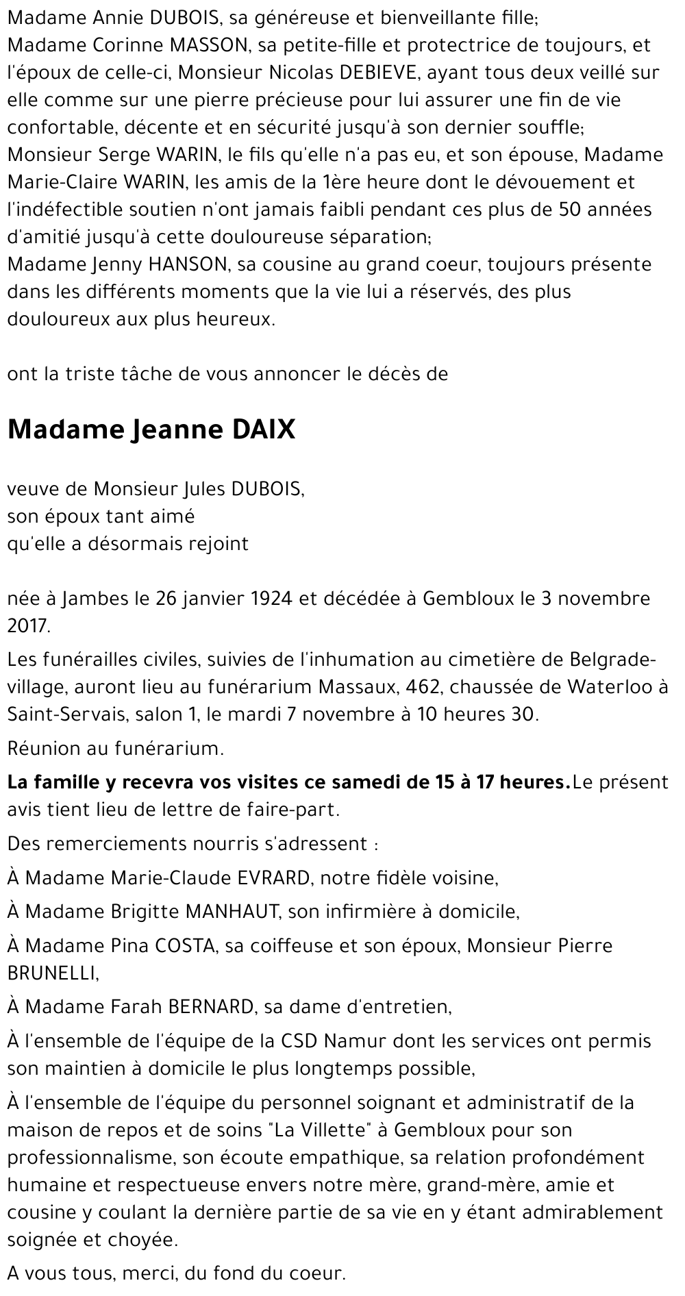 Jeanne DAIX