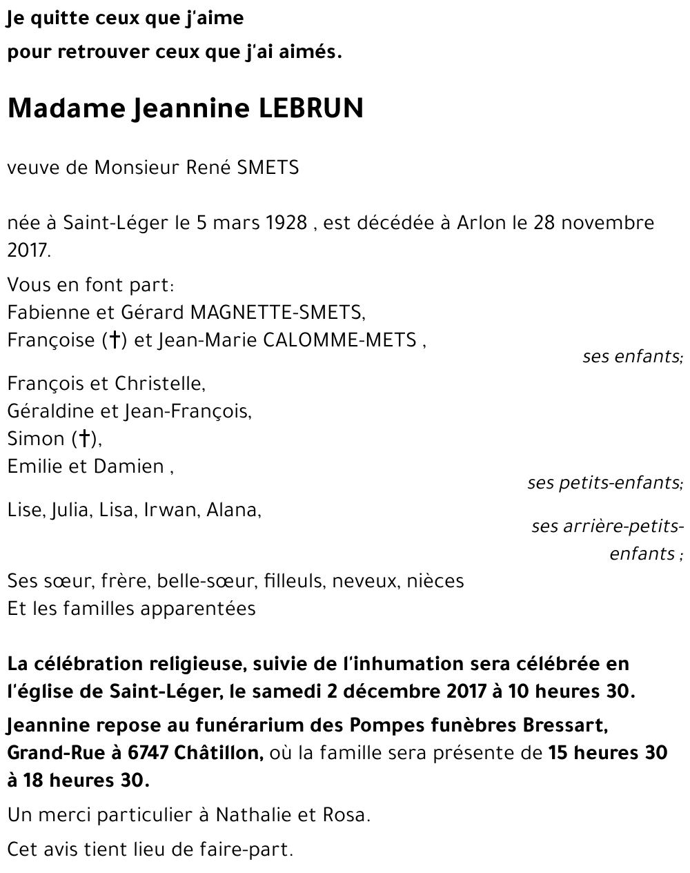 Jeannine LEBRUN 