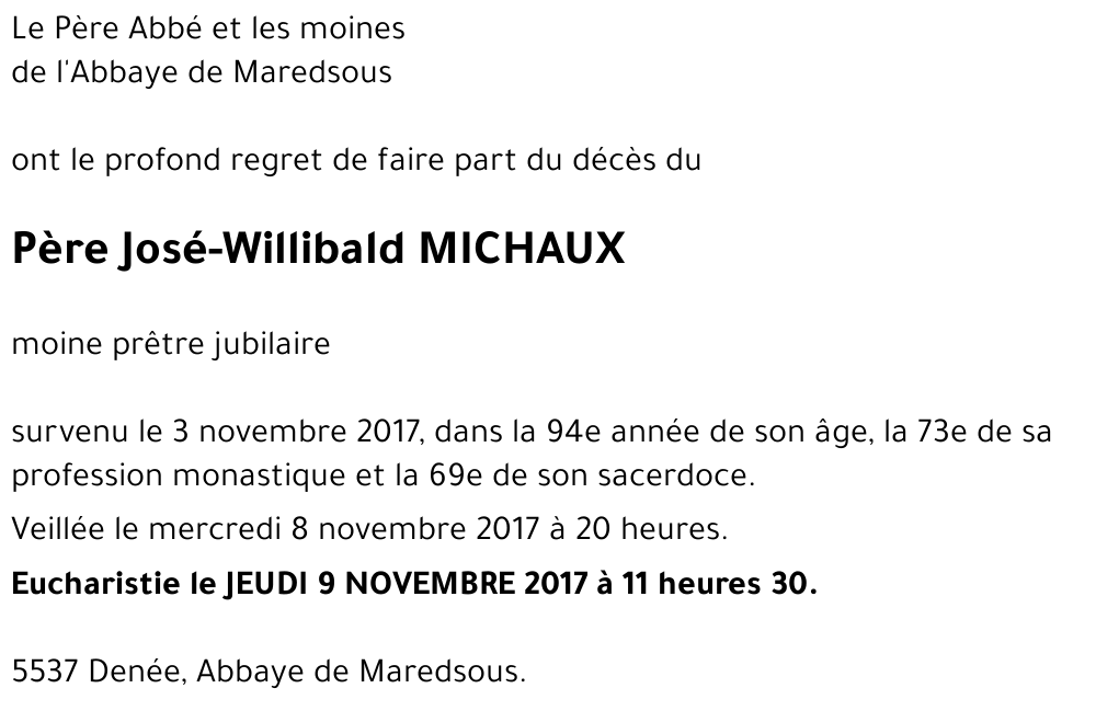 José-Willibald MICHAUX