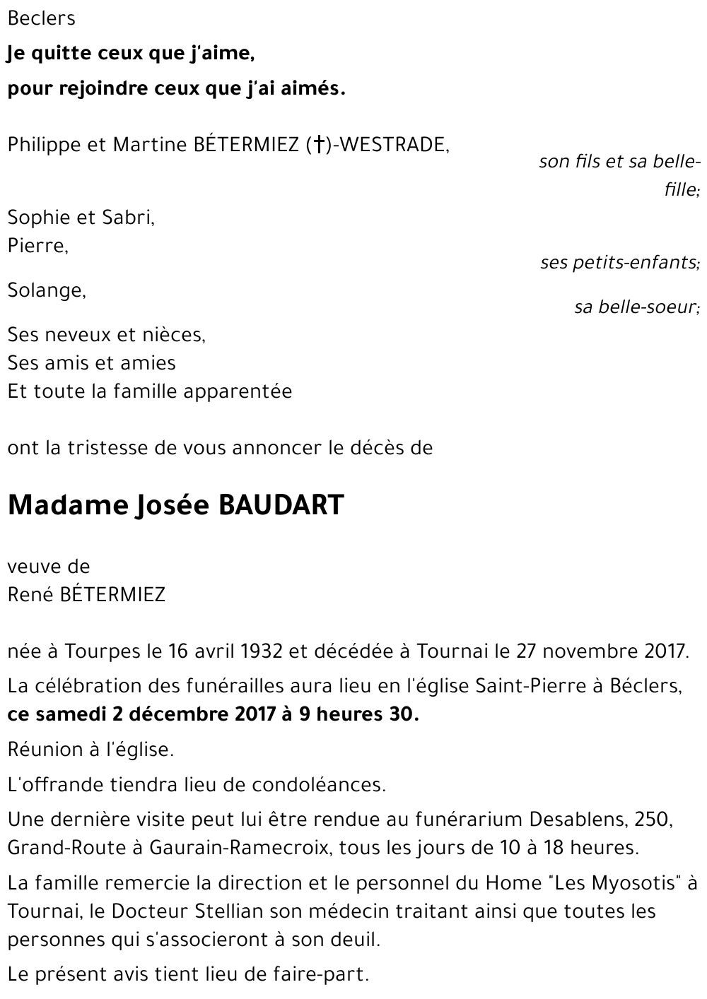 Josée BAUDART