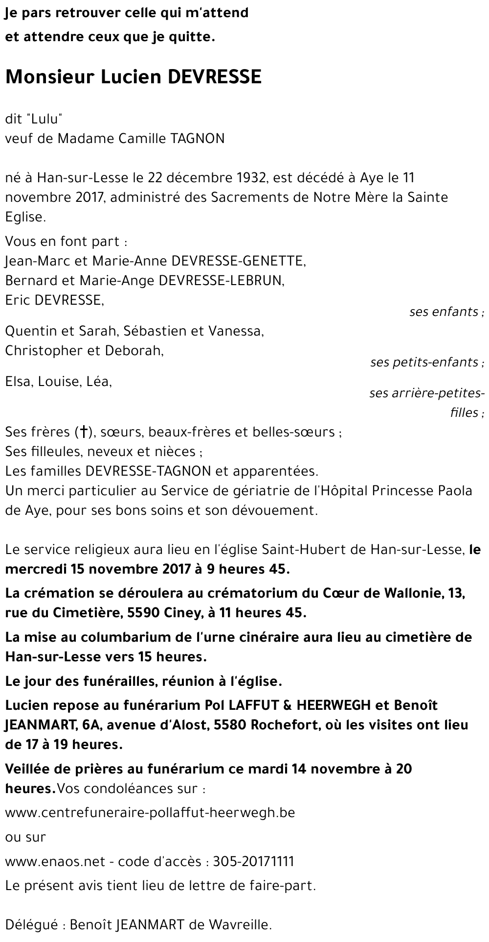 Lucien DEVRESSE