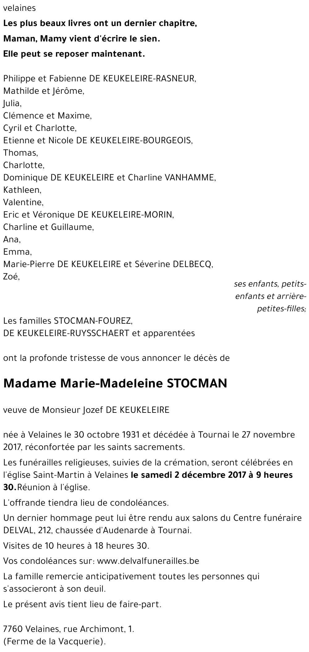 Marie-Madeleine STOCMAN