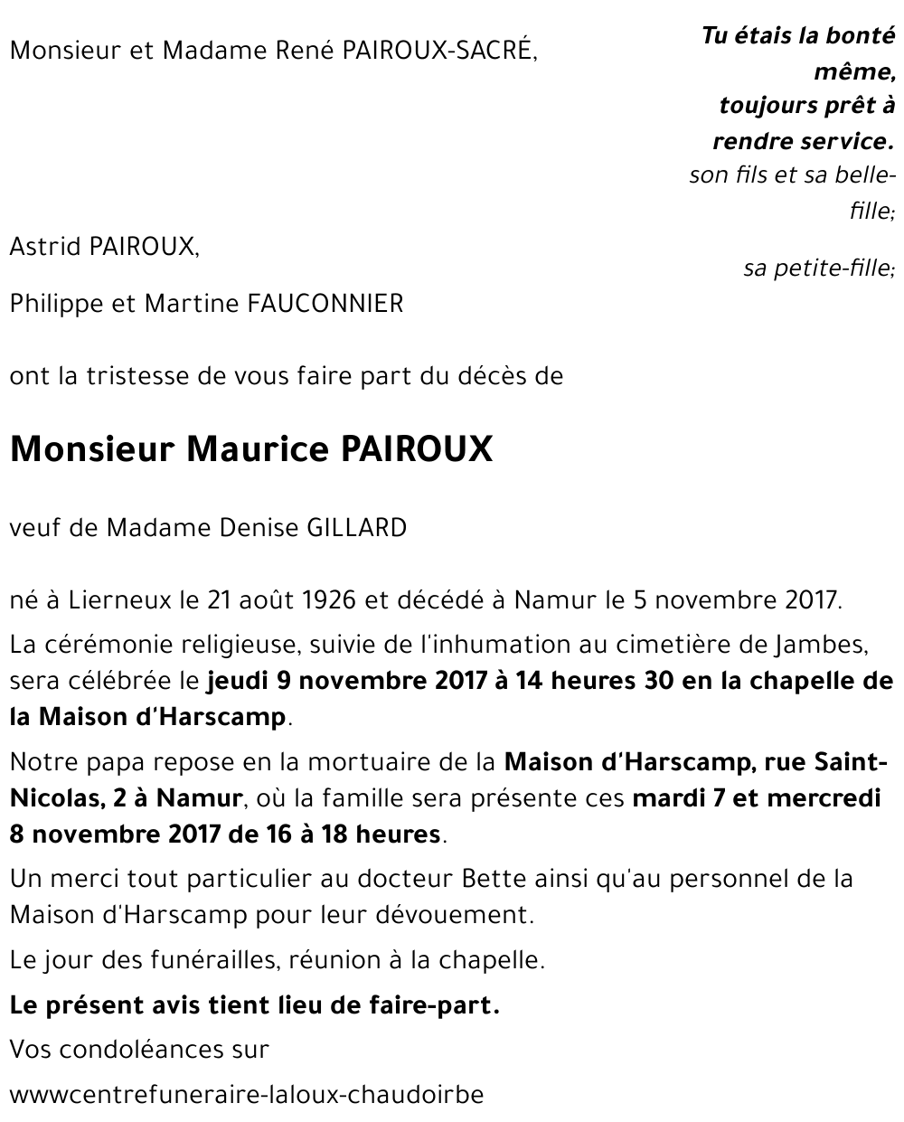 Maurice PAIROUX