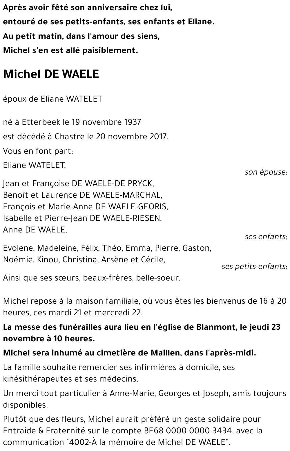 Michel DE WAELE