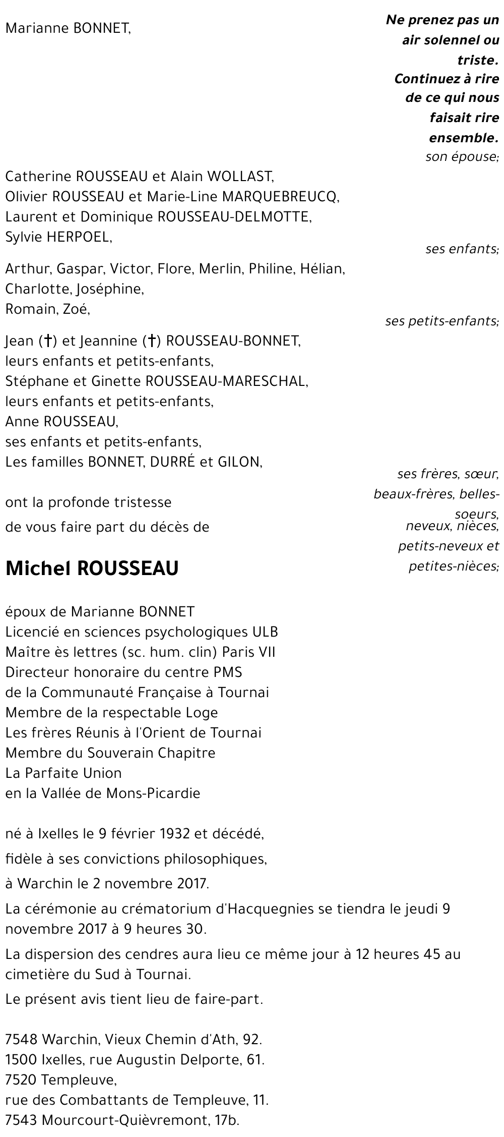 Michel ROUSSEAU