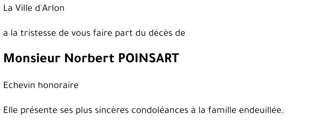 Norbert POINSART