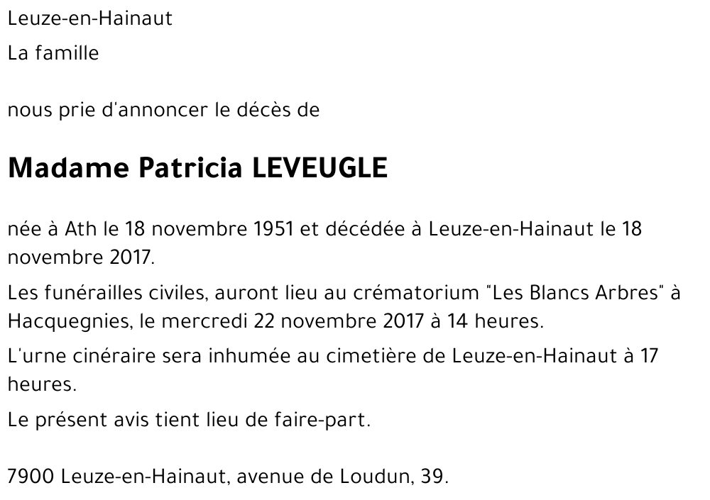 Patricia Leveugle