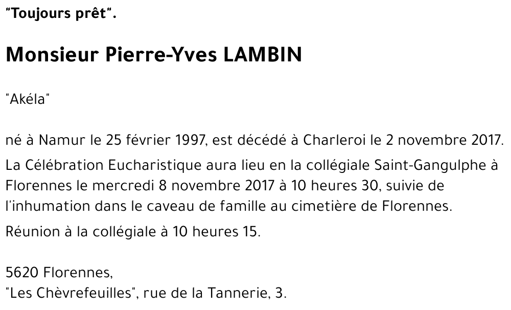 Pierre-Yves LAMBIN