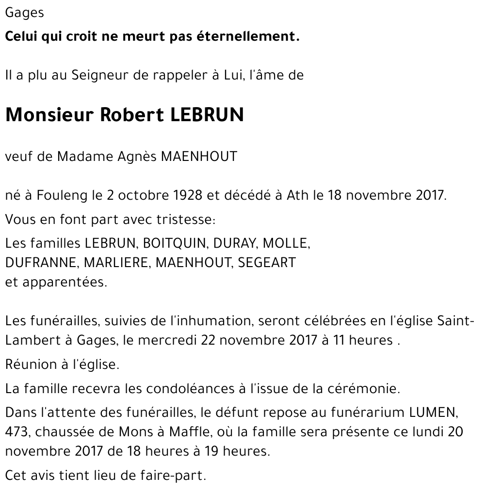 Robert LEBRUN