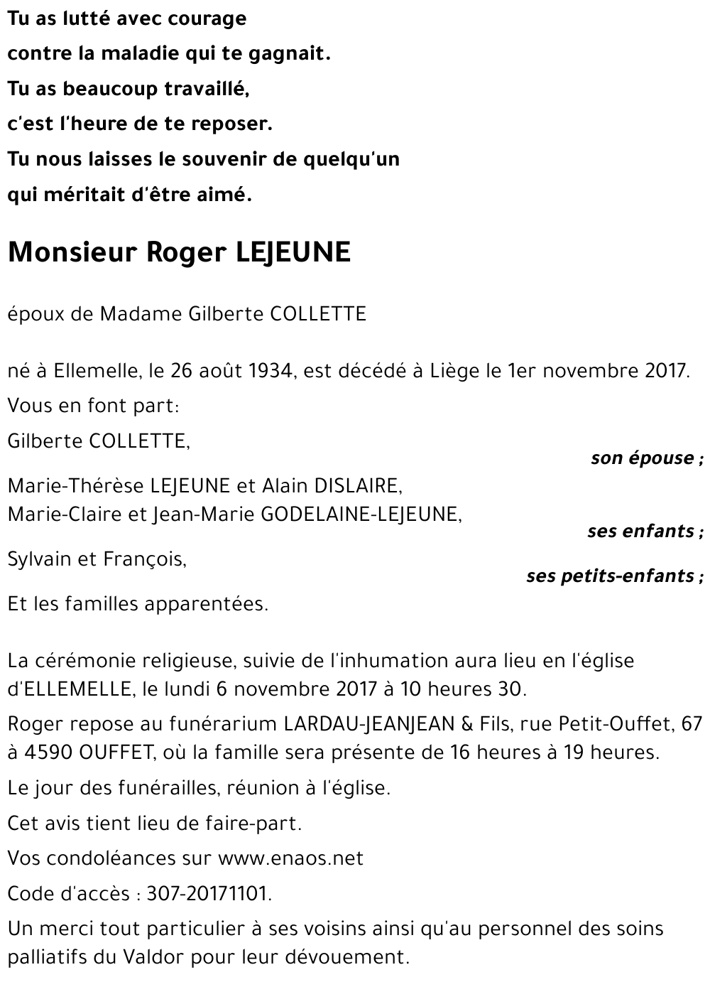 Roger LEJEUNE