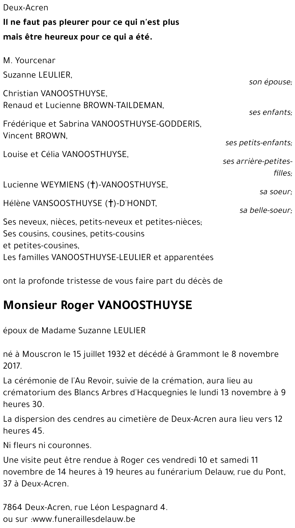 Roger VANOOSTHUYSE