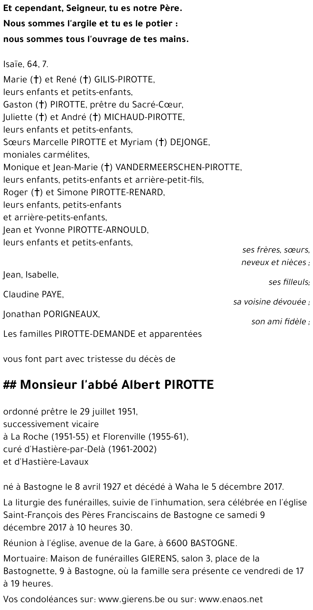 Albert PIROTTE