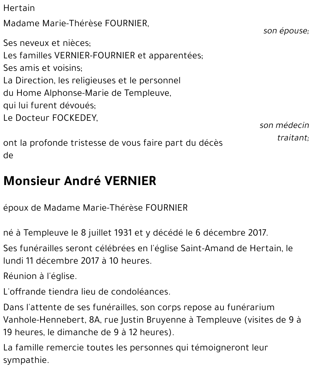 André VERNIER