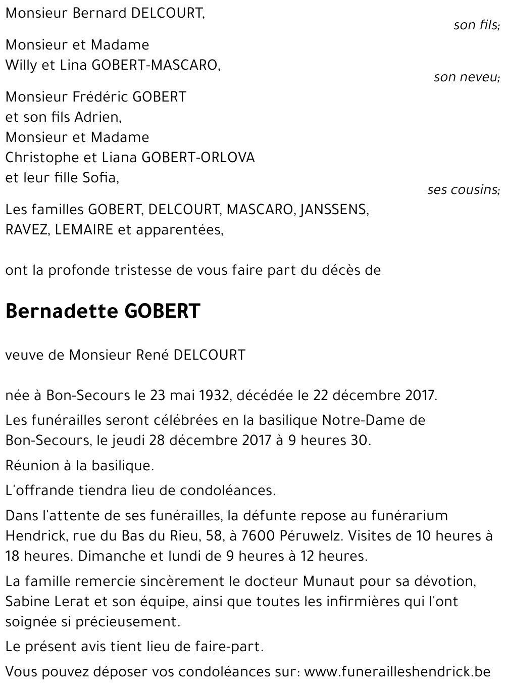 Bernadette GOBERT