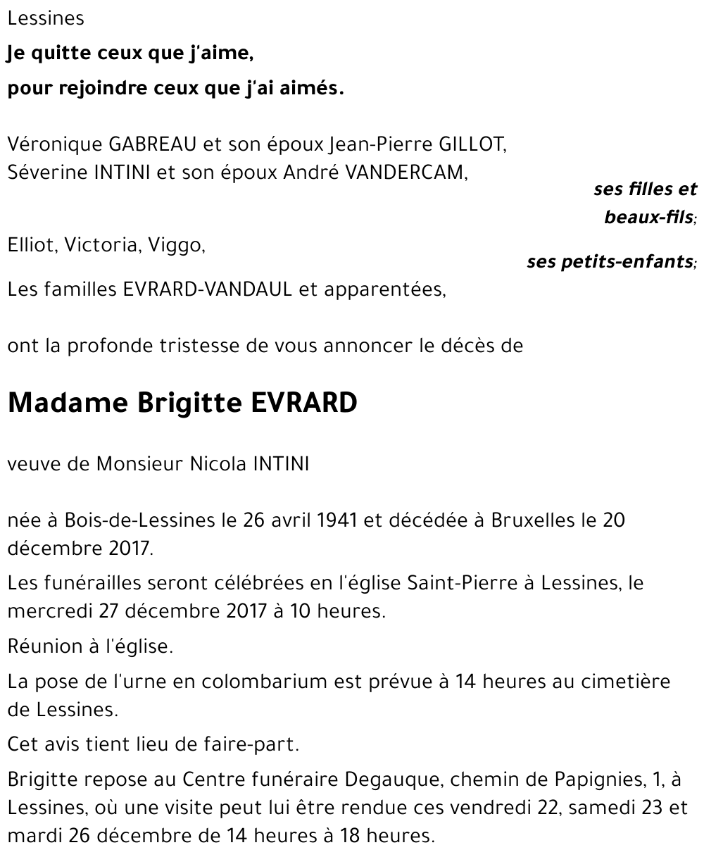 Brigitte EVRARD