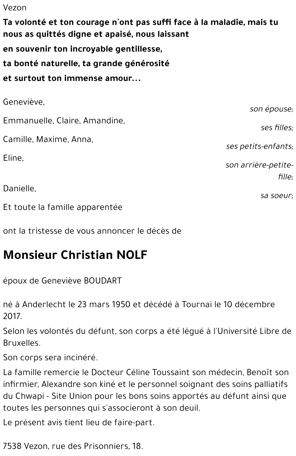 Christian NOLF