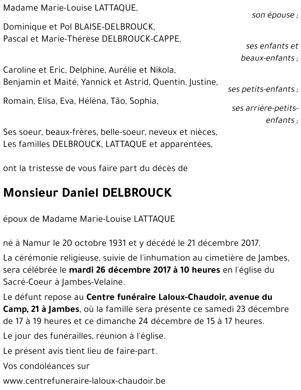 Daniel DELBROUCK