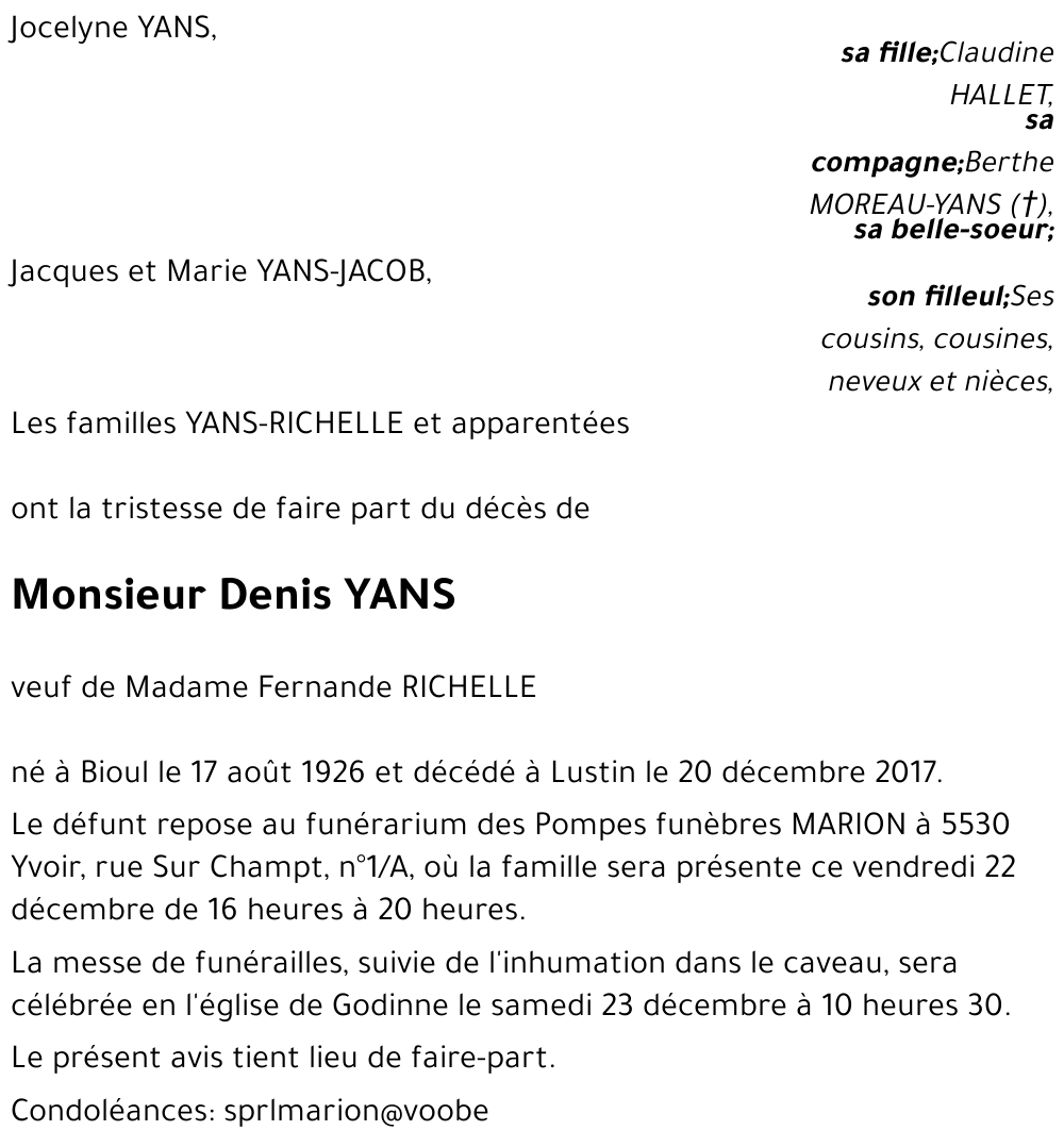 Denis YANS
