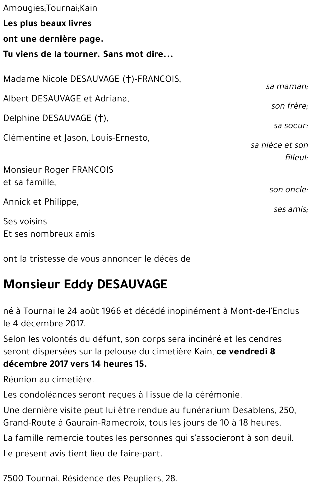 Eddy DESAUVAGE