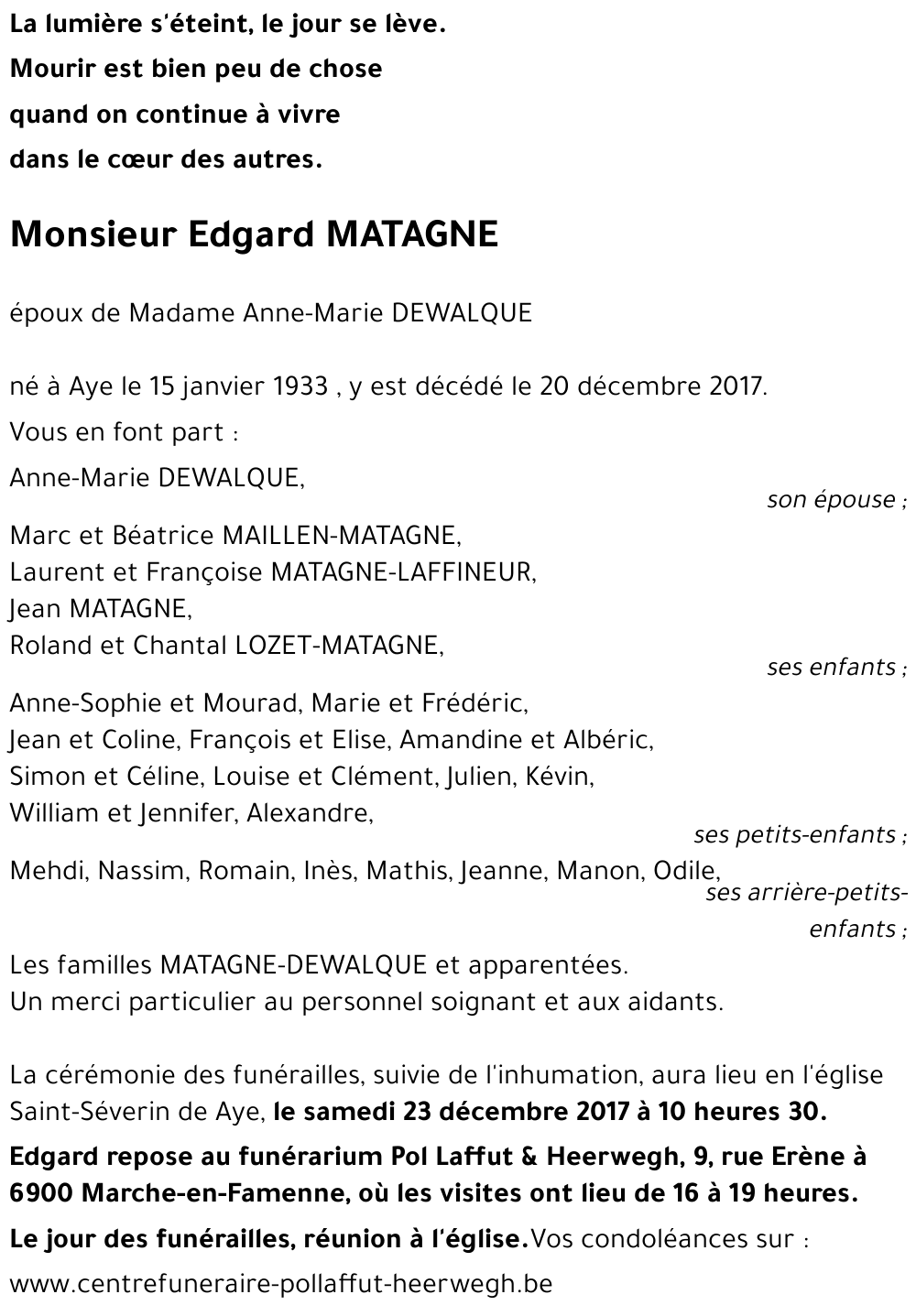 Edgard MATAGNE