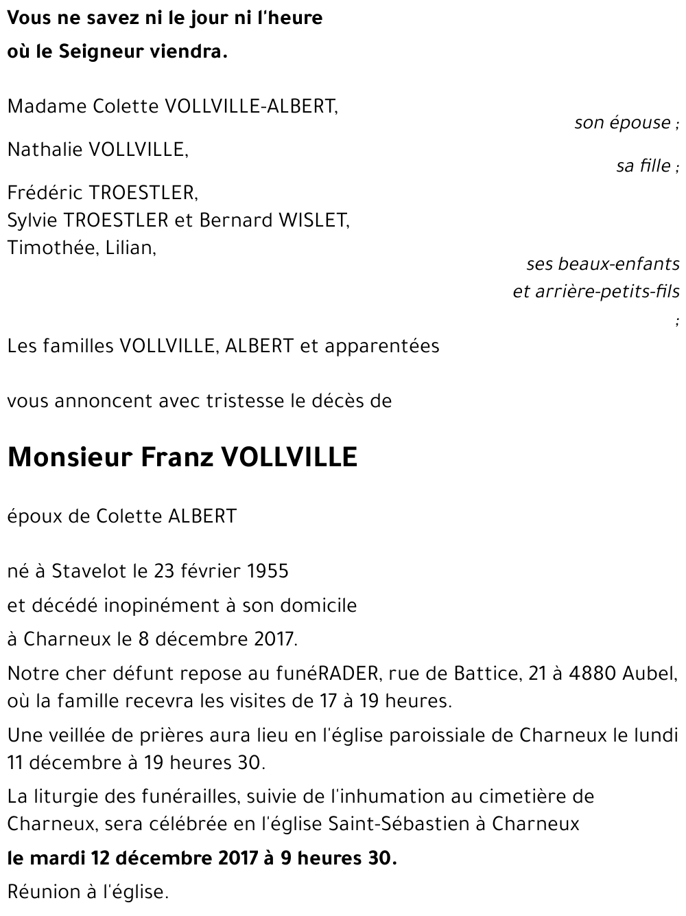Franz VOLLVILLE
