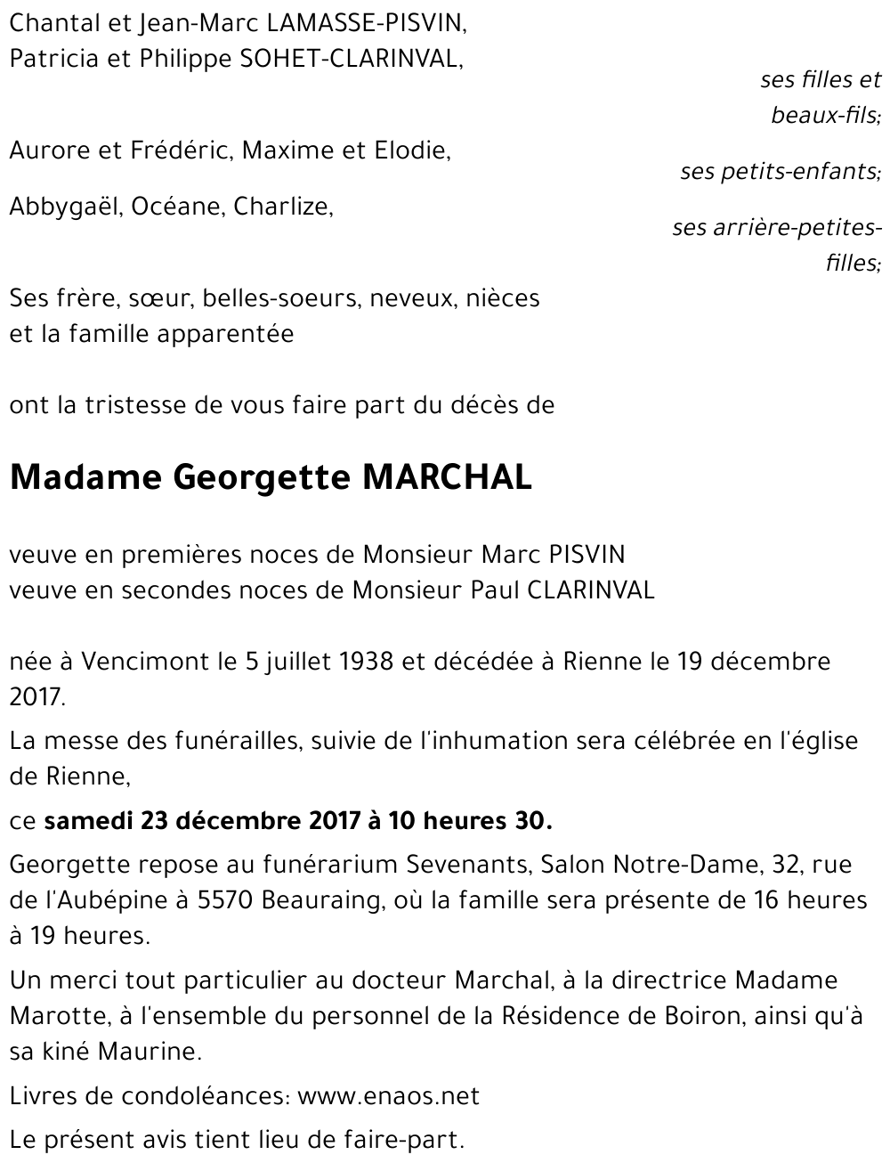 Georgette MARCHAL