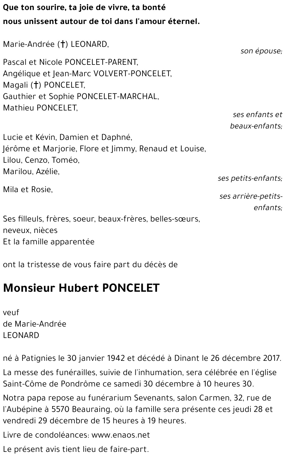 Hubert PONCELET