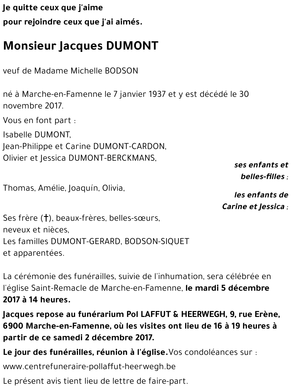 Jacques DUMONT
